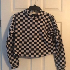Women’s checkered hoodie